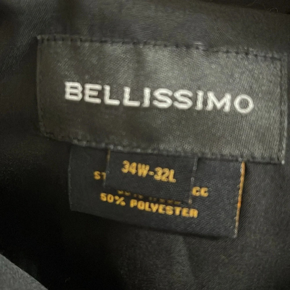 BELLISSIMO NWT Mens Grey Wool Blend Suit Separate Dress Pant Trousers Size 34x32 - Picture 9 of 13